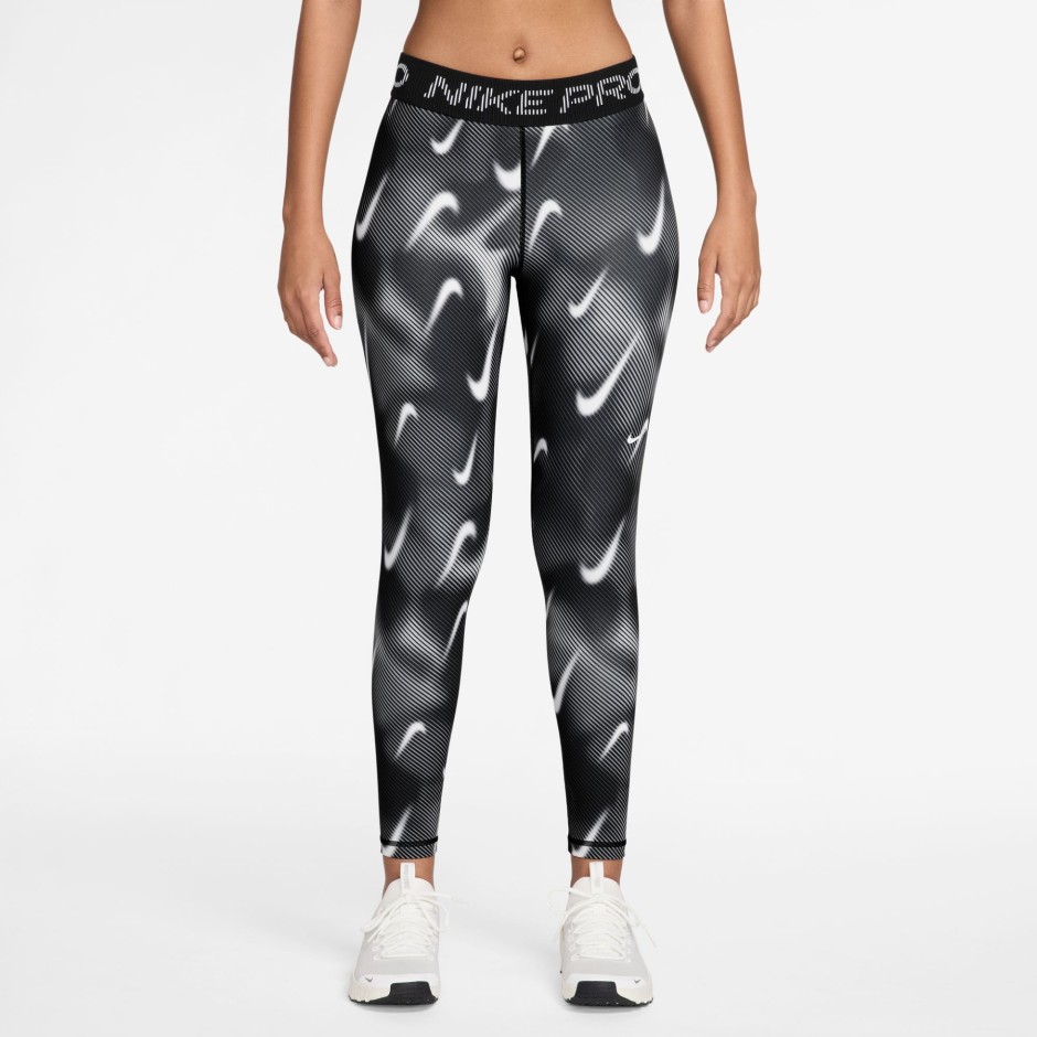 Γυναικείο Κολάν Προπόνησης Λευκό-Μαύρο - Nike Pro