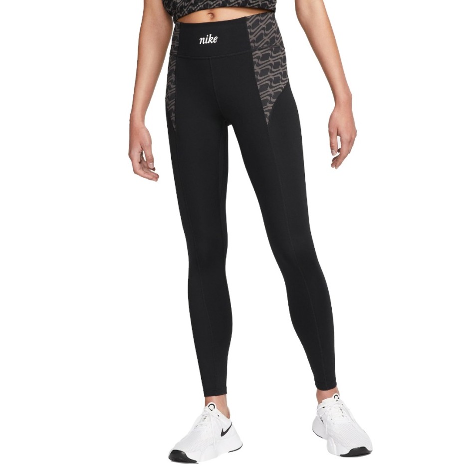 NIKE DRI-FIT ONE ICON CLASH TIGHTS Μαύρο 