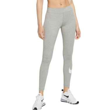 NIKE SPORTSWEAR ESSENTIAL WOMEN'S SWOOSH LEGGINGS CZ8530-063 Γκρί