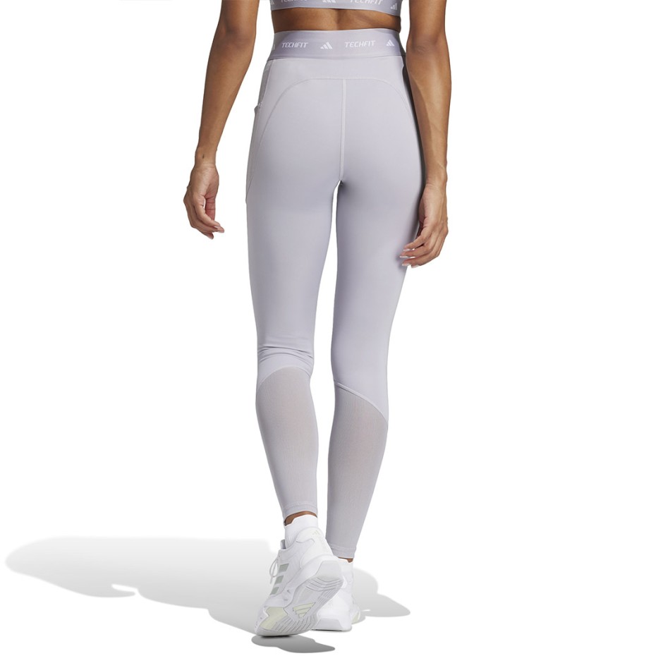 Γυναικείο Κολάν Προπόνησης Γκρι - adidas Performance Techfit Stash Pocket