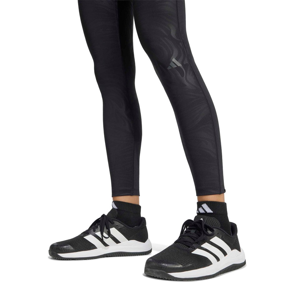 Γυναικείο Κολάν Προπόνησης Ανθρακί - adidas Performance All Me Essentials Graphic