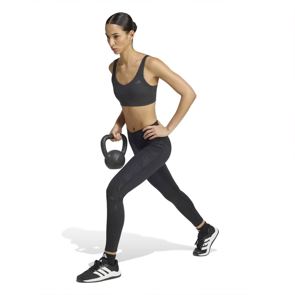Γυναικείο Κολάν Προπόνησης Ανθρακί - adidas Performance All Me Essentials Graphic