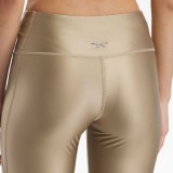 Reebok Sport Lux Shine Χρυσό - Γυναικείο Κολάν Προπόνησης Εικόνα 4