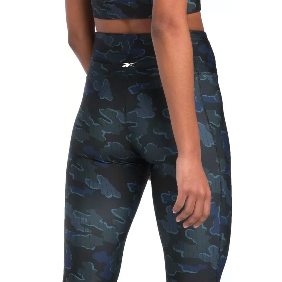 Γυναικείο Κολάν Προπόνησης Μαύρο - Reebok Sport ID Train Camo