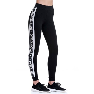BODYTALK W TIGHTS 90'S BABEW 1202-904206-00100 Μαύρο