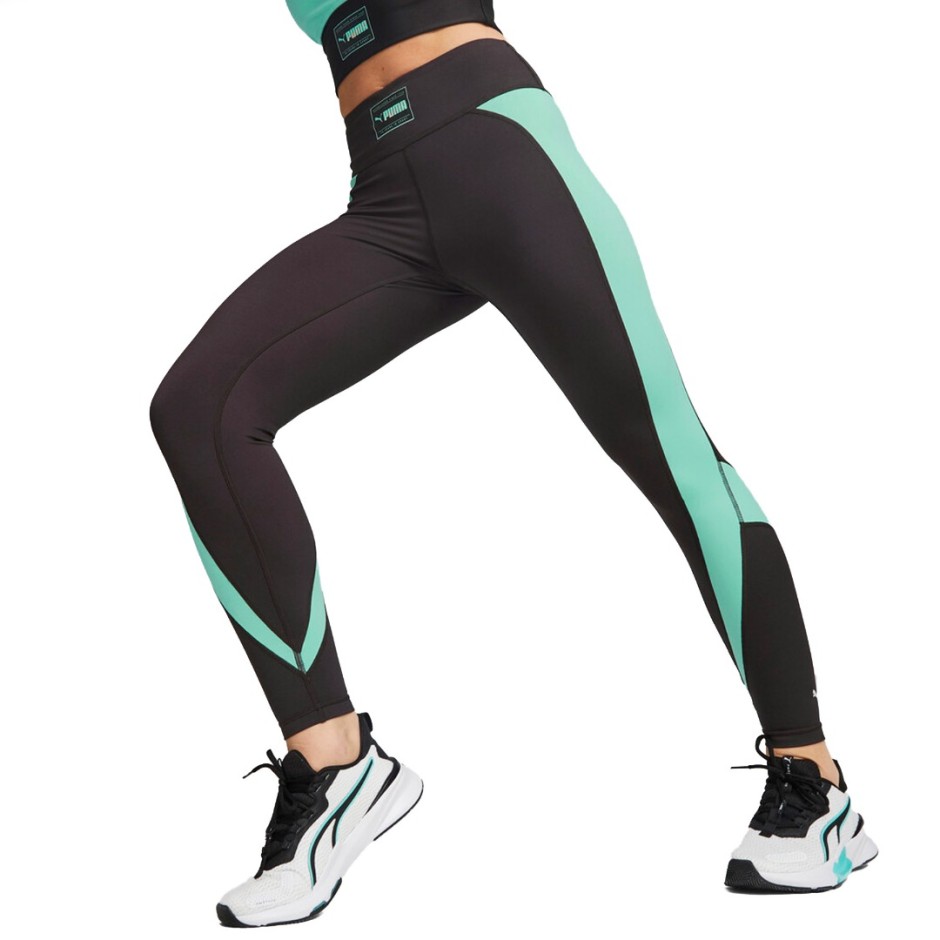 PUMA FIT HW 7/8 EVERSCULPT COLOR BLOCK TIGHT 523074-56 Black
