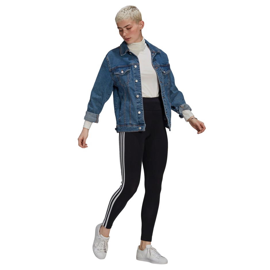 adidas Originals ADICOLOR 3D TREFOIL HIGH-WAISTED TIGHTS GT8461 Black