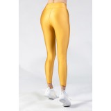 GSA SUMMER GLOW LEGGINGS PLAIN COLORS 17-2001-24 GOLD Gold Image 0
