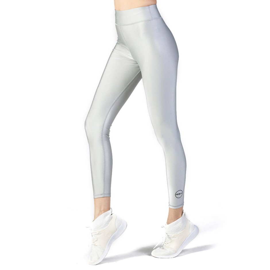 GSA SUMMER GLOW LEGGINGS PLAIN COLORS 17-2001-25 SILVER GRAY Ασημί