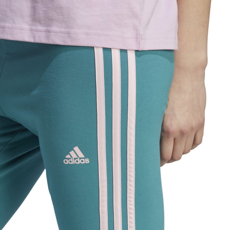 adidas Sportswear ESSENTIALS 3-STRIPES HIGH-WAISTED SINGLE JERSEY LEGGINGS Ροζ 