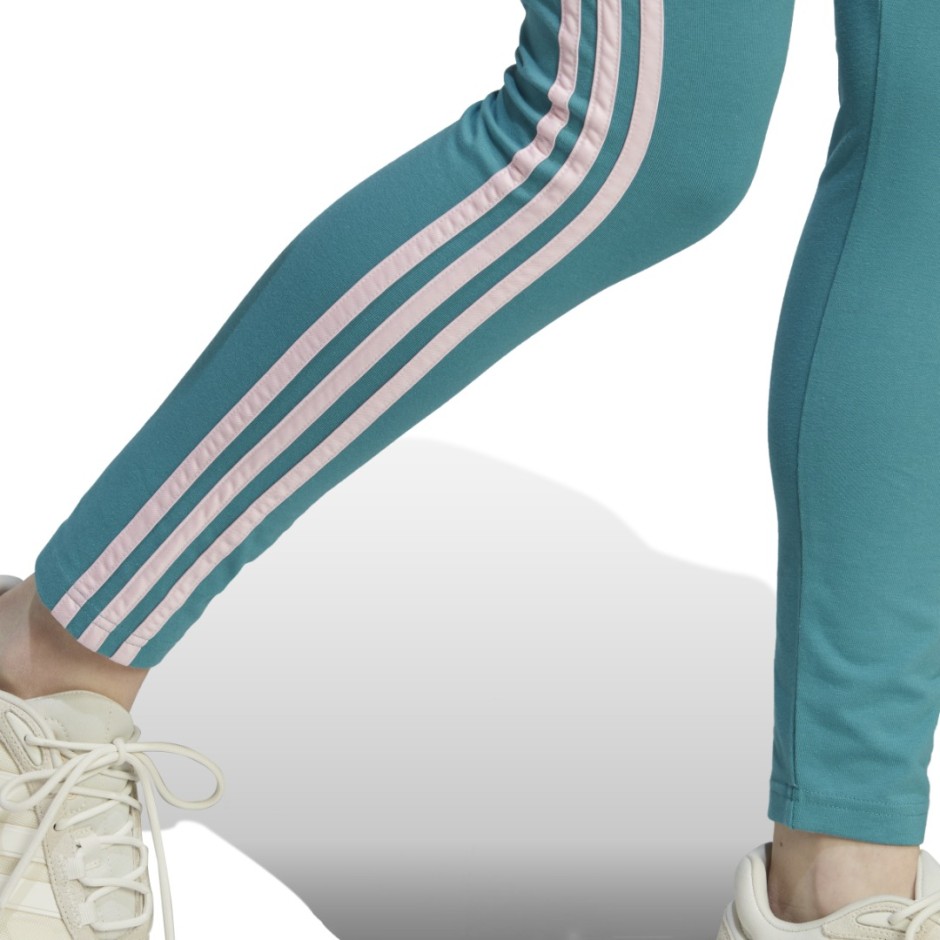 adidas Sportswear ESSENTIALS 3-STRIPES HIGH-WAISTED SINGLE JERSEY LEGGINGS Ροζ 