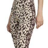 Γυναικείο Κολάν Καφέ - adidas Sportswear Essentials 3-Stripes Animal Print Εικόνα 2