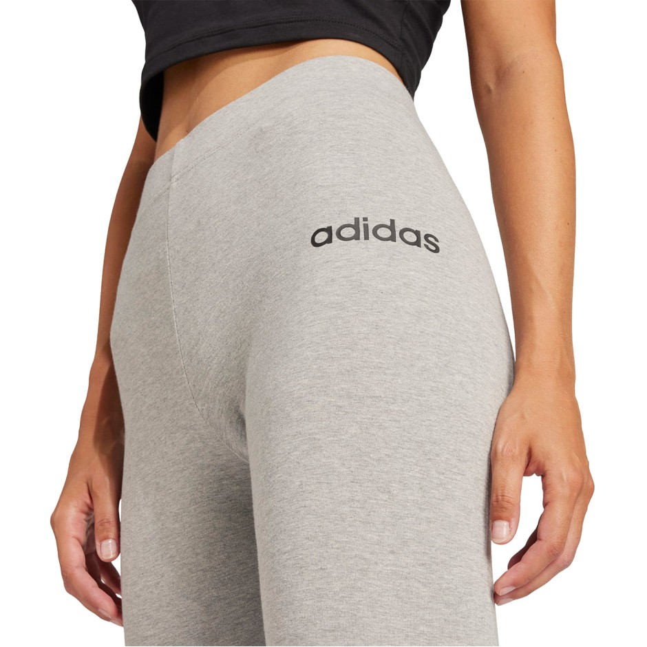 Γυναικείο Κολάν Γκρι - adidas Sportswear Essentials Linear Cotton