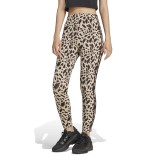 Γυναικείο Κολάν Καφέ - adidas Sportswear Essentials 3-Stripes Animal Print Εικόνα 