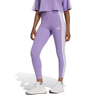 Γυναικείο Κολάν Μωβ - adidas Sportswear Essentials 3-Stripes Cotton