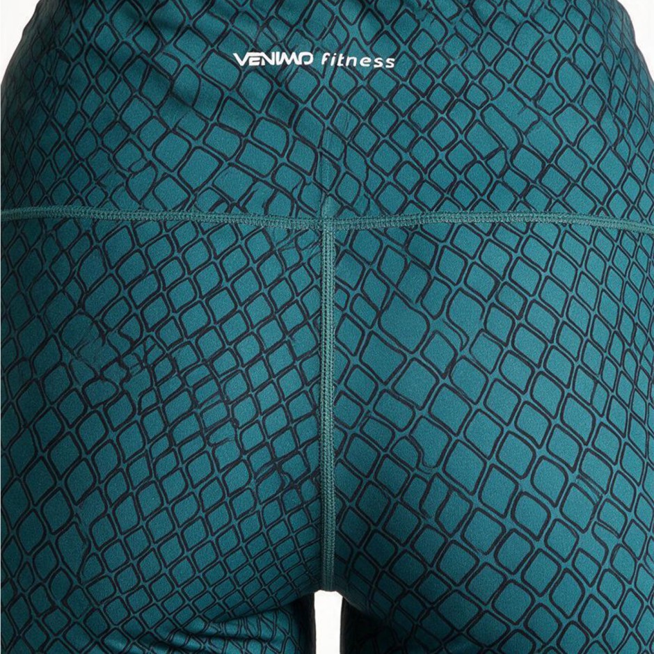 Women's Training Leggings Petrol - VENIMO 