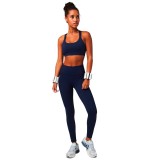FABLETICS ON-THE-GO HIGH-WAISTED LEGGING FB2382-LG1937944-4846-DEEP NAVY Μπλε Εικόνα 2