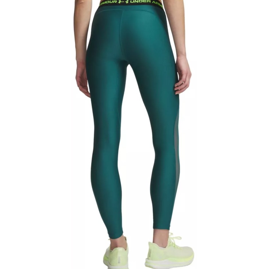Women's Training Leggings Petrol - Under Armour HeatGear Mesh
