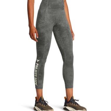 Γυναικείο Κολάν Προπόνησης Γκρι - Under Armour Project Rock Lets Go Printed