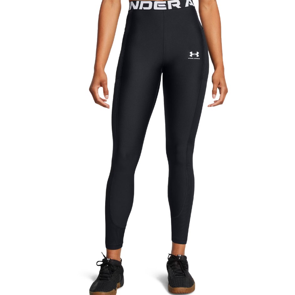 Γυναικείο Κολάν Προπόνησης Μαύρο - Under Armour HeatGear Rib
