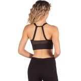 NIKE AIR SWOOSH WOMEN'S MEDIUM-SUPPORT 1-PIECE PAD SPORTS BRA CJ0700-010 Black Image 0