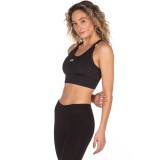 NIKE AIR SWOOSH WOMEN'S MEDIUM-SUPPORT 1-PIECE PAD SPORTS BRA CJ0700-010 Black Image 