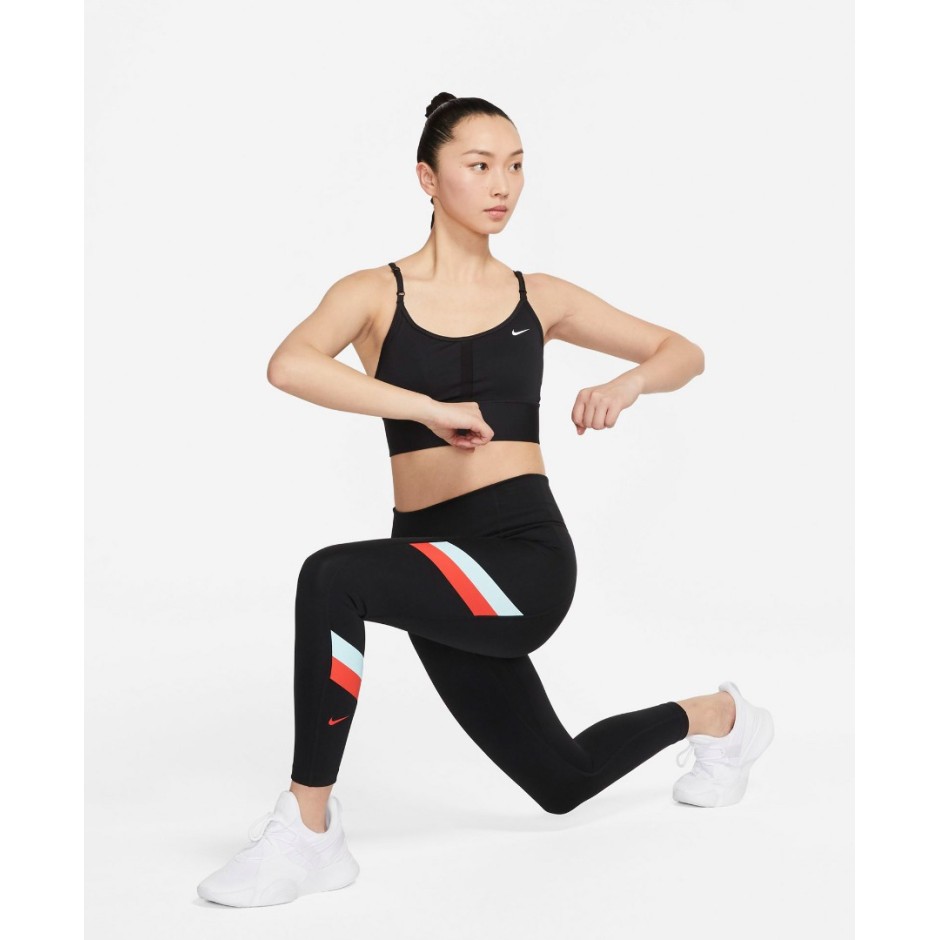 Nike training power hotsell leggings in red colourblock