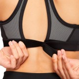 Nike Swoosh High Support Μαύρο - Γυναικείο Αθλητικό Μπουστάκι Εικόνα 4