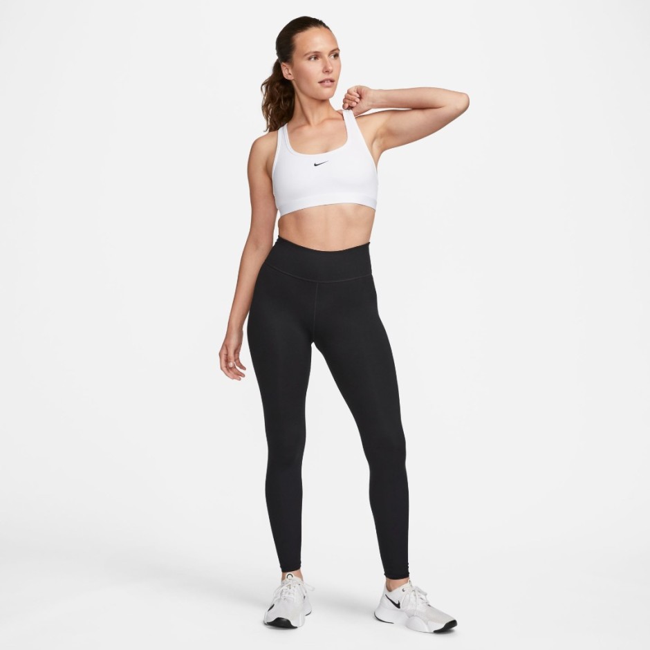 Nike Swoosh Light Support Λευκό - Γυναικείο Αθλητικό Μπουστάκι