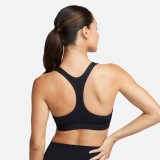 Nike Swoosh Μαύρο - Γυναικείο Αθλητικό Μπουστάκι Εικόνα 0