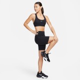 Nike Swoosh Μαύρο - Γυναικείο Αθλητικό Μπουστάκι Εικόνα 4