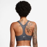 Nike Pro Swoosh Ανθρακί - Γυναικείο Αθλητικό Μπουστάκι