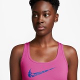 Γυναικείο Μπουστάκι Φούξια - Nike Swoosh