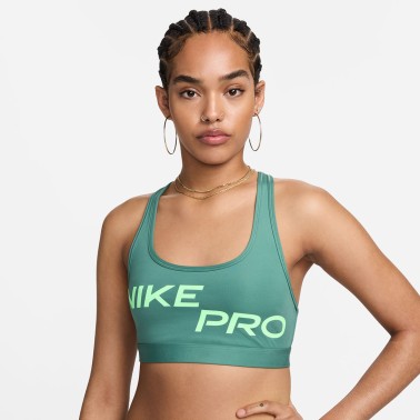 Γυναικείο Μπουστάκι Πετρόλ - Nike Pro Swoosh