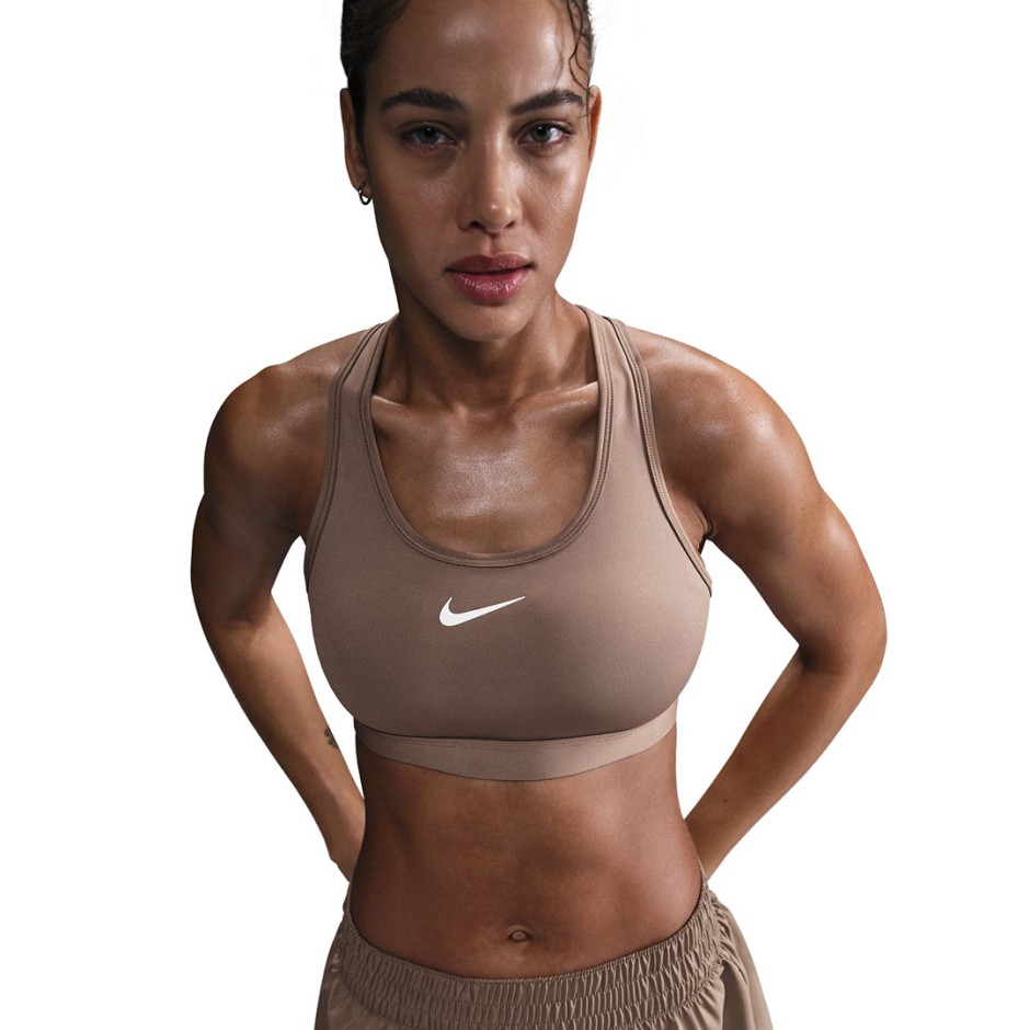 NIKE W NK SWSH MED SPT BRA DX6821-233 Beige