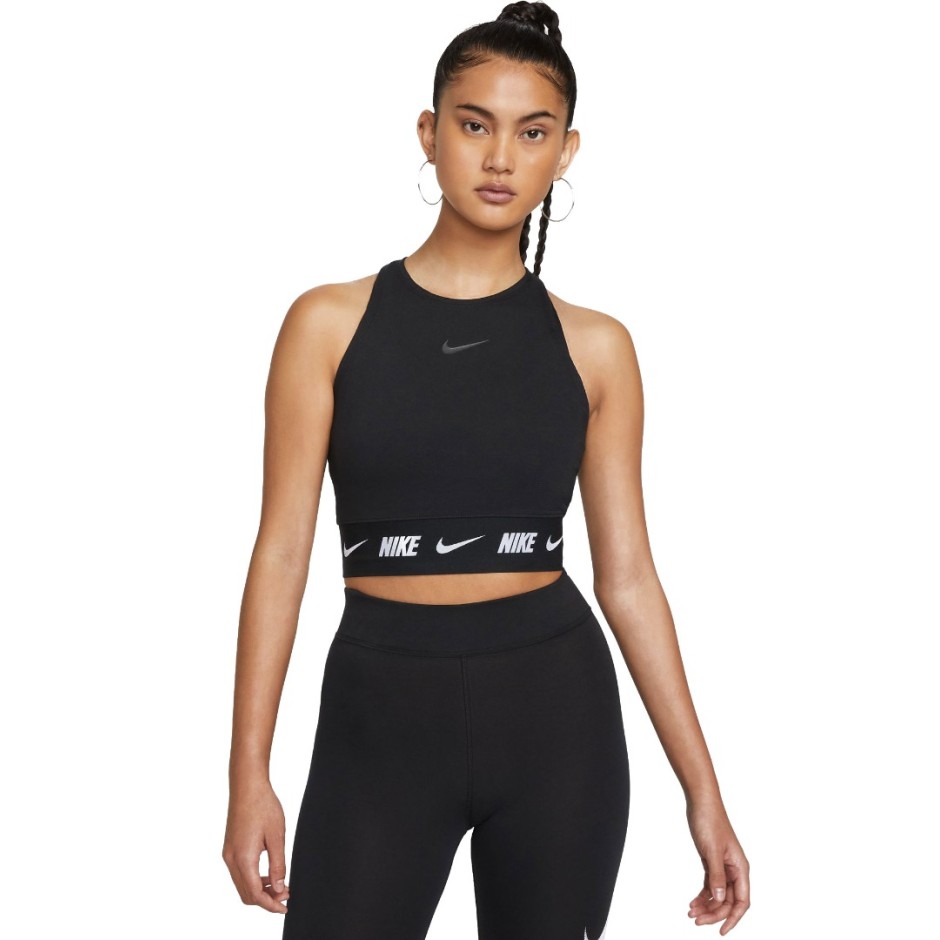 NIKE W NSW CROP TAPE TOP DQ9315-010 Black
