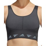 adidas Performance AEROKNIT LIGHT-SUPPORT BRA HE2614 Coal Image 1