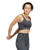 adidas Performance AEROKNIT LIGHT-SUPPORT BRA HE2614 Coal Image 3