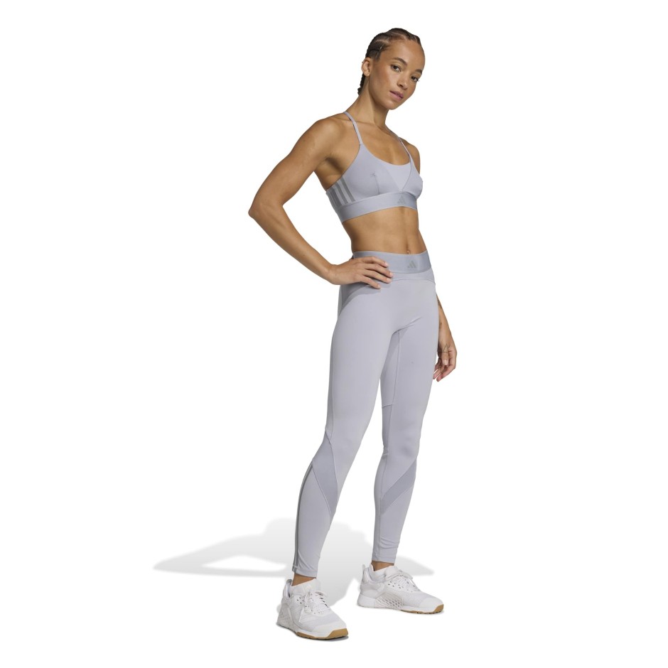 Γυναικείο Μπουστάκι Προπόνησης Γκρι - adidas Performance Hyperglam Shine Bralette