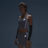 Women's Running Crop Top Grey - adidas Performance Adizero Archive Image 11