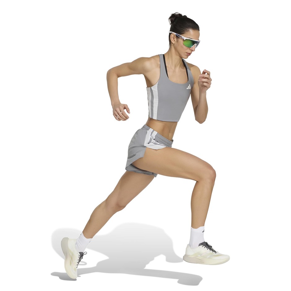Women's Running Crop Top Grey - adidas Performance Adizero Archive