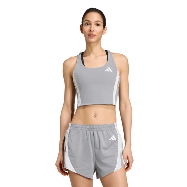 Women's Running Crop Top Grey - adidas Performance Adizero Archive