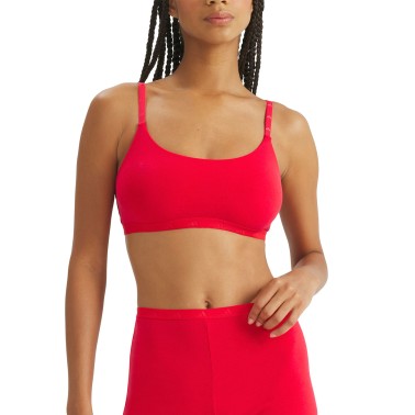 adidas Performance ACTIVE ESSENTIALS COTTON SCOOP BRALETTE 4A0193-518 Red
