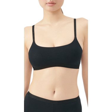Γυναικείο Μπουστάκι Μαύρο - adidas Performance Active Essentials Cotton Scoop Bralette