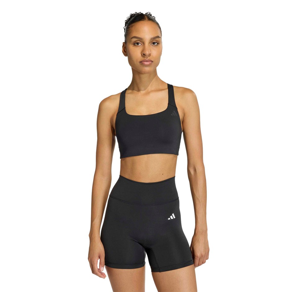Γυναικείο Μπουστάκι Προπόνησης Μαύρο - adidas Performance Optime Workout Medium Support