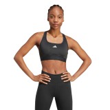 Γυναικείο Μπουστάκι Προπόνησης Μαύρο - adidas Performance Powerreact Εικόνα 
