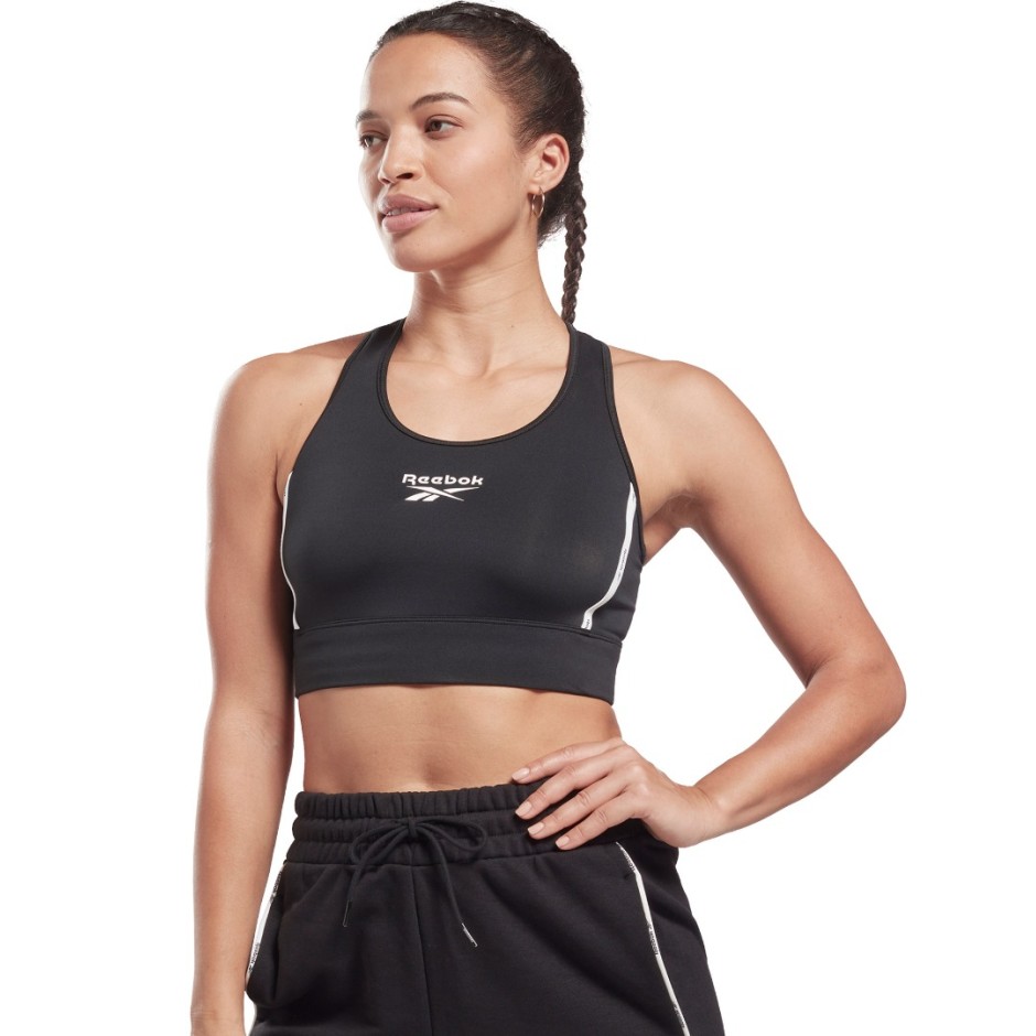 Reebok Sport PIPING PACK BRALETT HD2818 Black