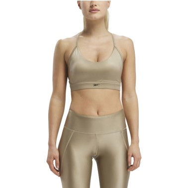Reebok Sport Lux Shine Χρυσό - Γυναικείο Μπουστάκι Προπόνησης
