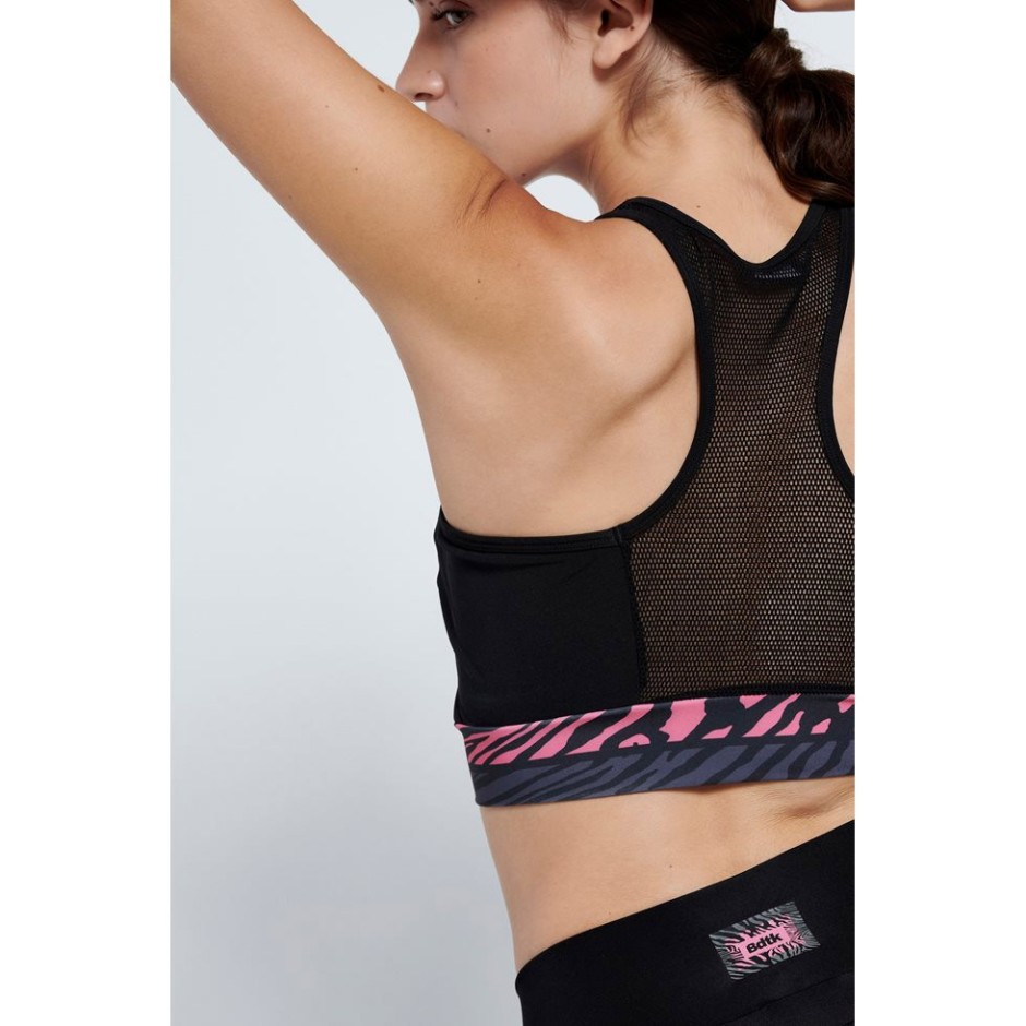 BODYTALK ZOOW W SPORTS BRA 1212-904524-00100 Μαύρο