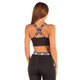 PUMA SOFT SPORTS CROP TOP 580456-01 Black Image 0
